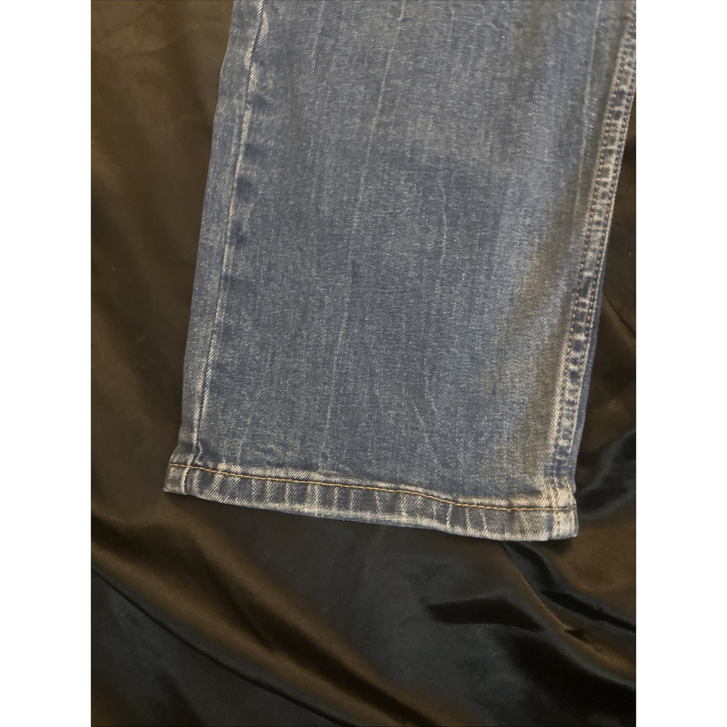 Levi's 502 Blue Denim Jeans Paint Workwear Mens 36x32 1C01