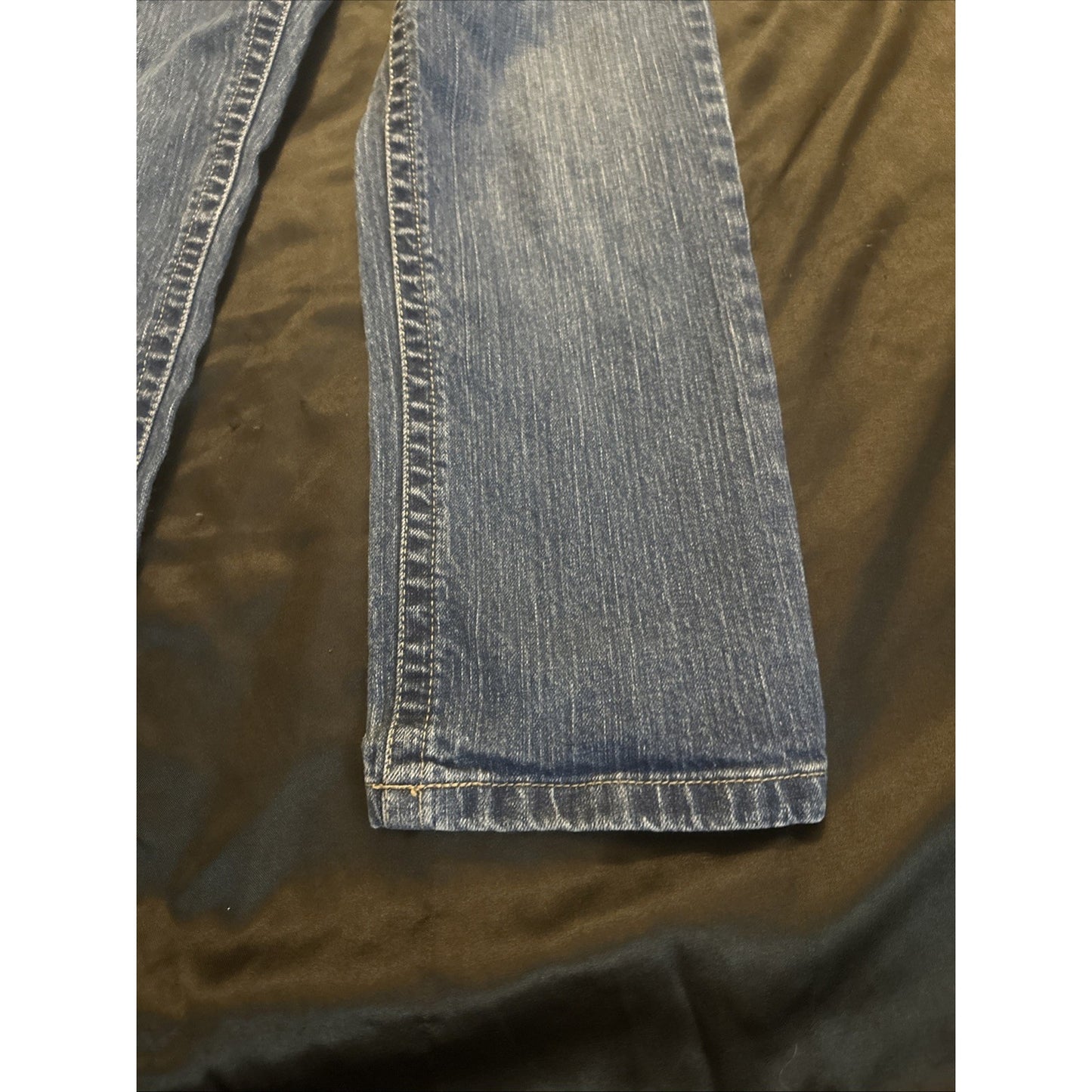 Calvin Klein Blue Denim Capris 29x23 Women's 4 Y2K Medium-Wash Excellent 1C05