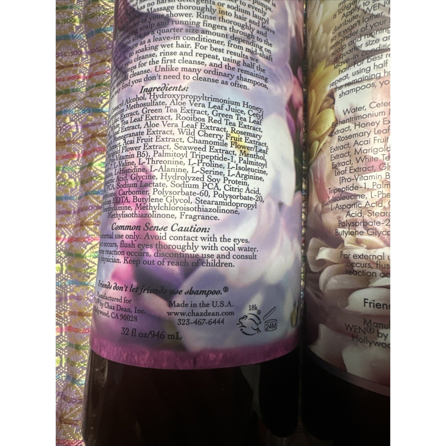 2-Pack Wen Cleansing Conditoner Spring Honey Lilac Spring Floral 64 oz total Z1