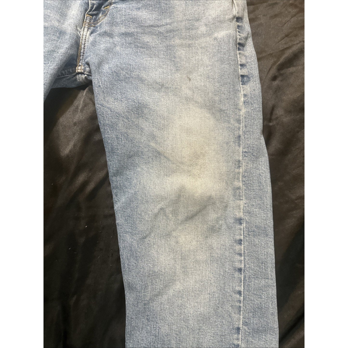 Levi's 505 Mens 36x32 Blue Denim Jeans Lightwash Cotton 1D08