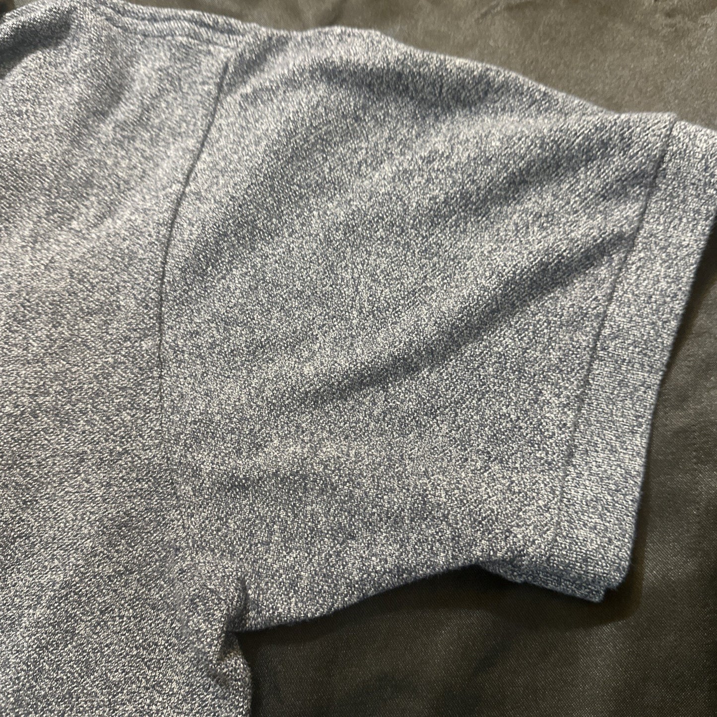 Lacoste Gray Polo Mens L 21" PTP Peru 100% Cotton Classic Fit 1A08