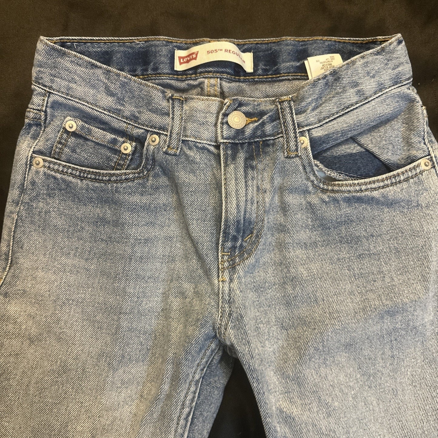 Levi's 505 Regular Fit Women's 25x25 Size 10 Light-wash Jeans 100% Cotton 1B30