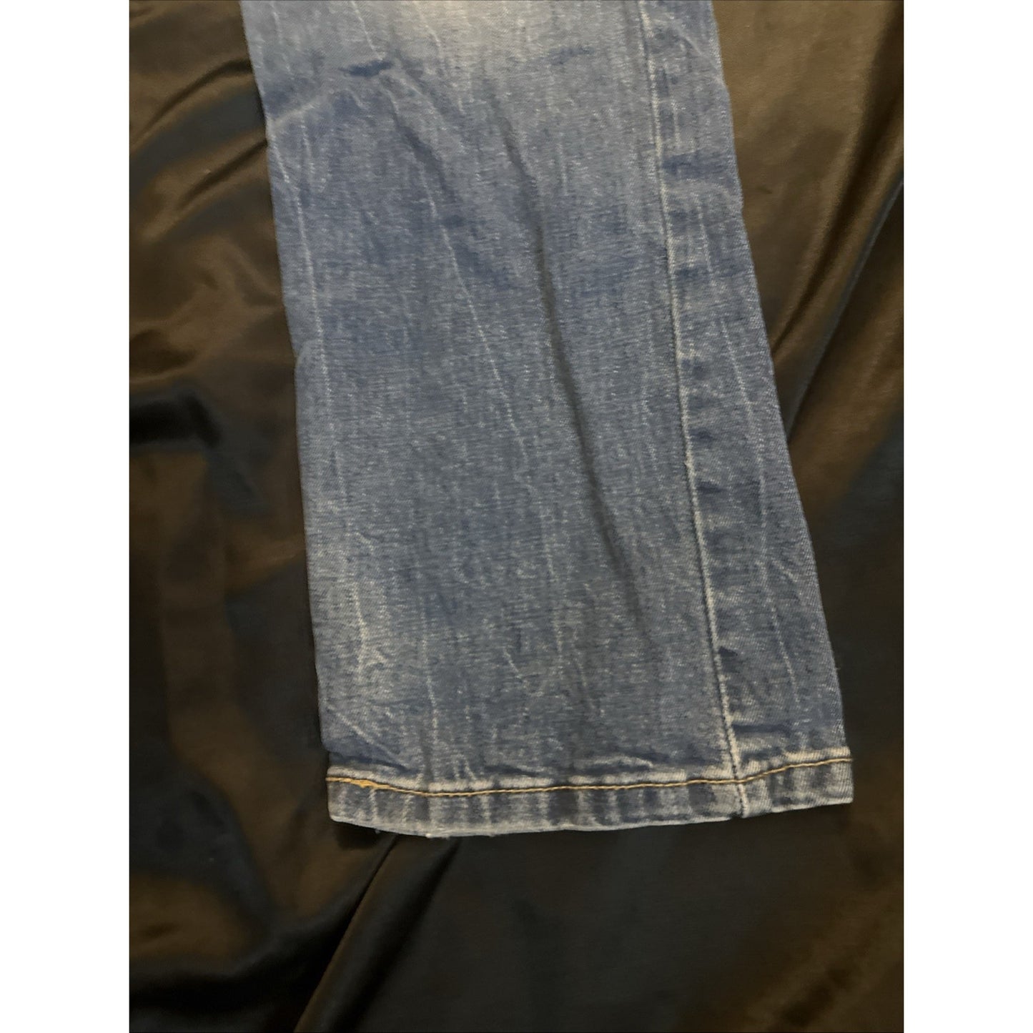 Levi's 502 Blue Denim Jeans Paint Workwear Mens 36x32 1C01