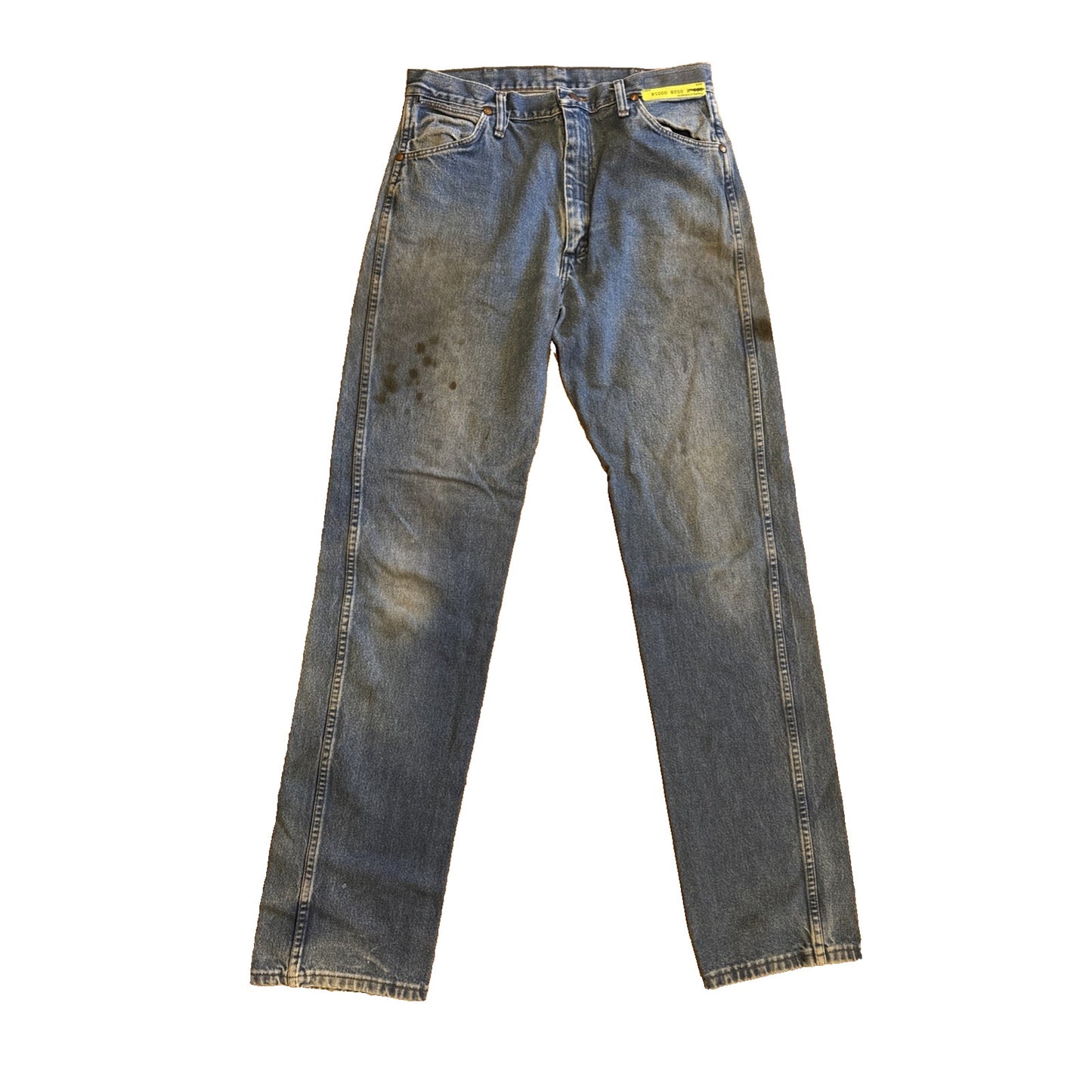 Wrangler 12MWZPW Men's High Waste Vtg Jeans Straight Leg Fair Mexico 32x36 A3