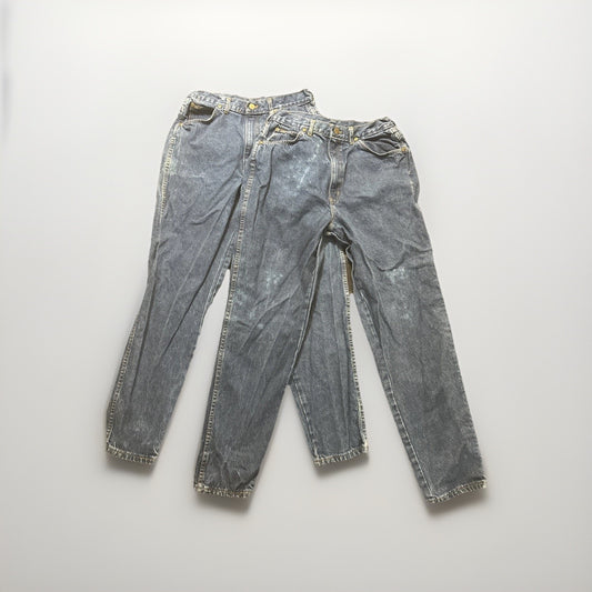 Chic Blue Denim Jeans Women's 30x28 2 Identical Pairs Y2K 1C21