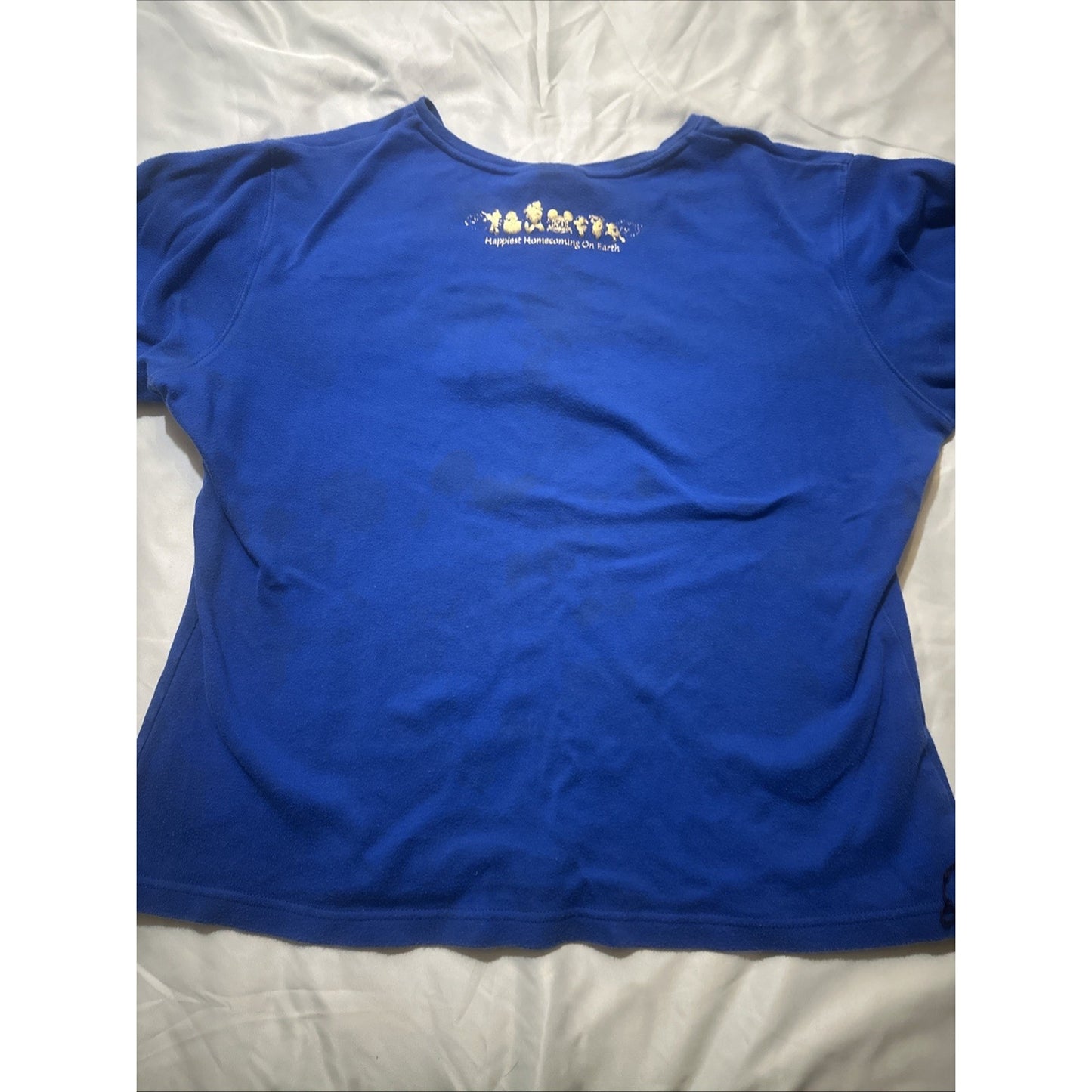 Vtg Disney Shirt Womens XL 50 Years Anniversary Happiest Homecoming Blue 2A04