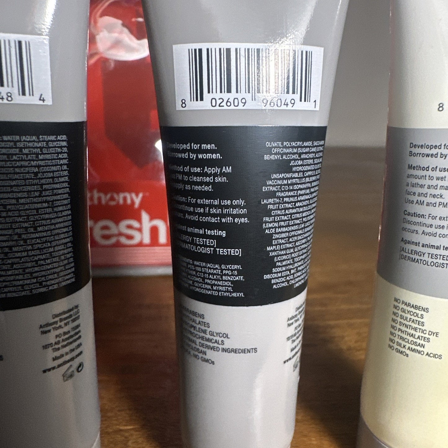 Anthony Fresh 5 - Trial Size Set of 6 - Anthony Soho USA Brand New In Bag RARE