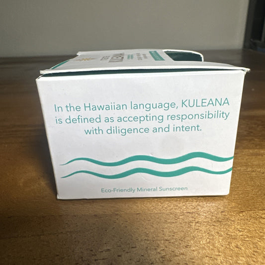 Mama Kuleana Broad Spectrum Sunscreen SPF 30 Zinc Reef Safe Hawaii 1.7oz NEW