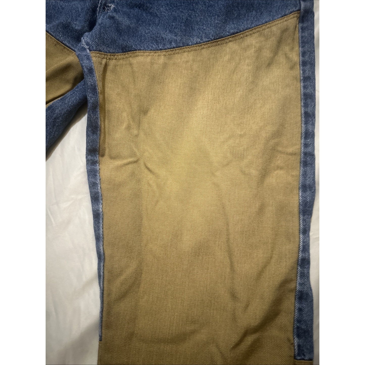 VTG WRANGLER RUGGEDWEAR MENS 34X30 DENIM CANVAS JEANS USA MADE WORKWEAR 2A06