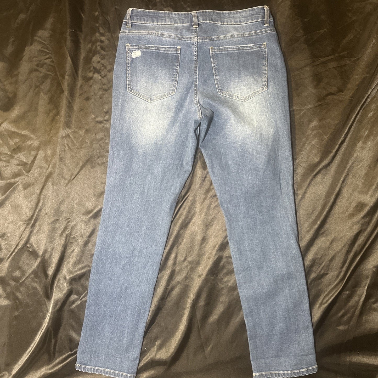 D.Jeans Women’s Blue Jeans Size 12 Yeah No Heart Patch 32x28 Cotton Blend China