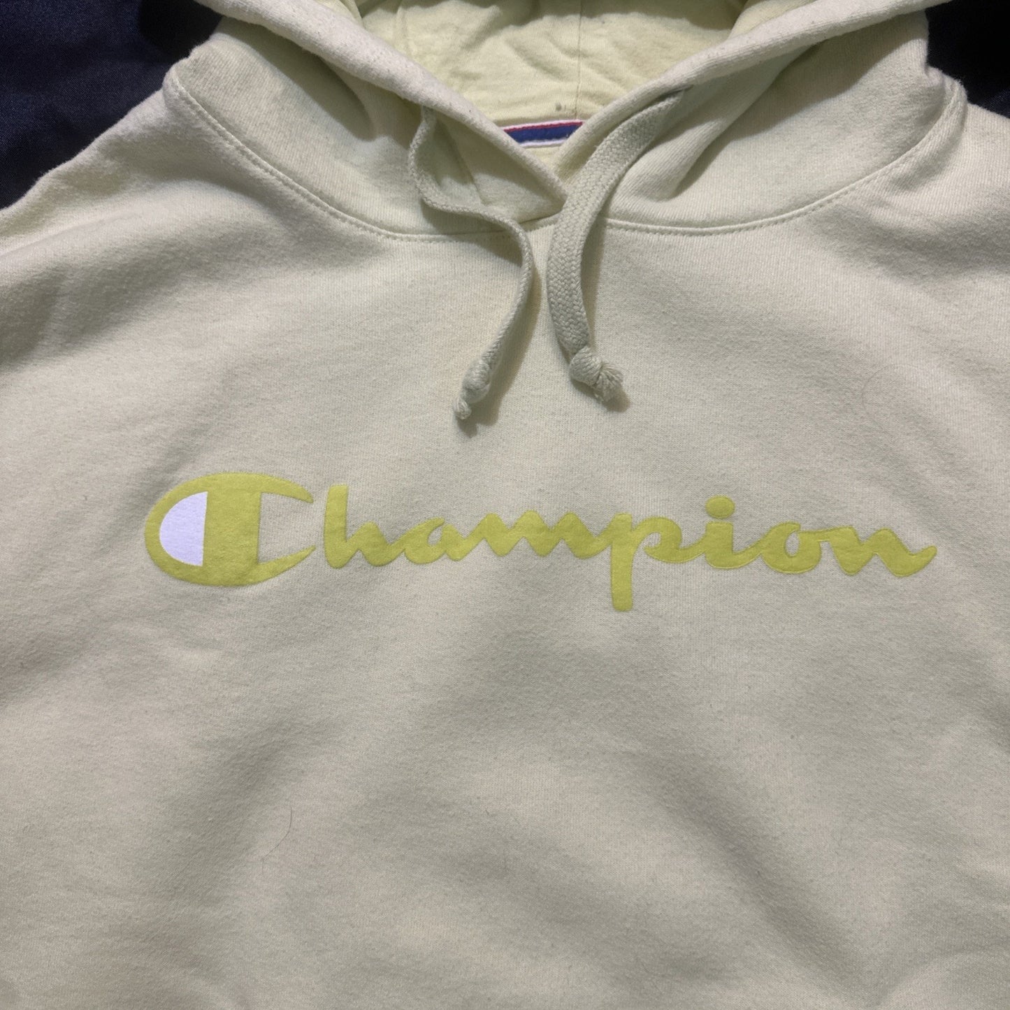 Champion Lime Green Pullover Hoodie Women's L 1A24