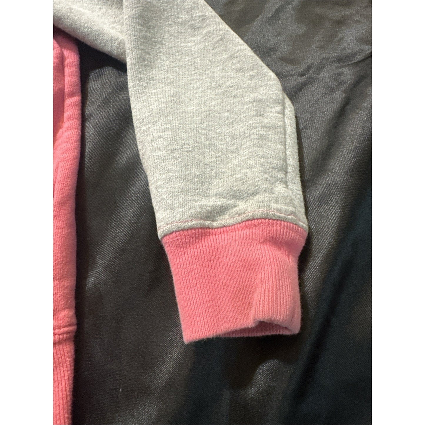 The North Face Toddler Size 5 Full Zip Jacket Pink/Gray Cotton Blend 1D12