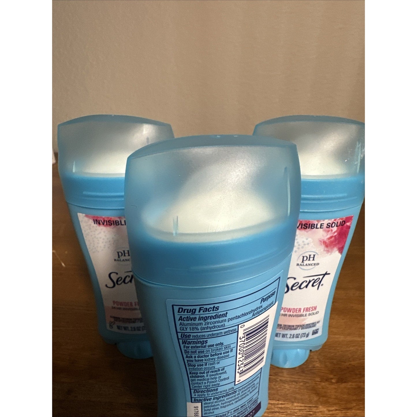3-Pack Secret PH Balanced Powder Fresh Anti-Perspirint Invisible 2.6oz each AA