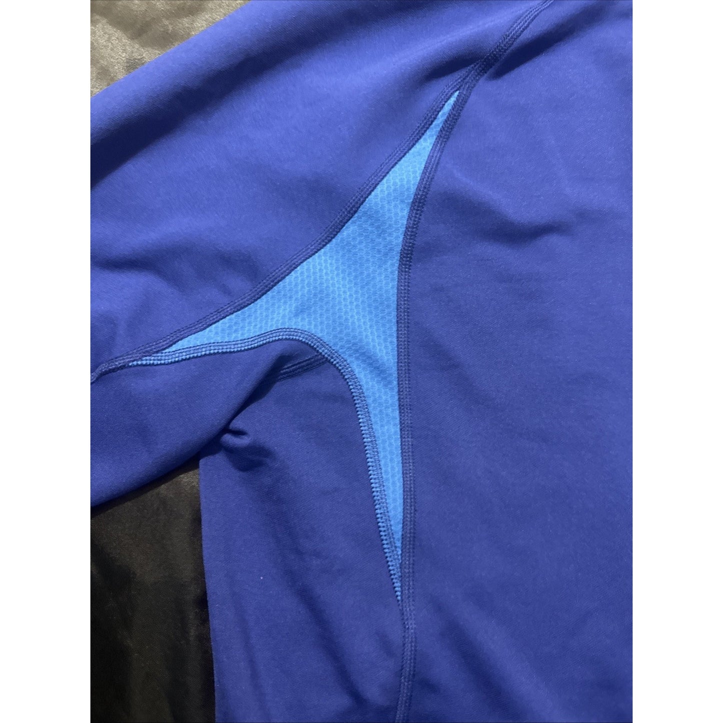 The North Face Pullover Quarter Zip Jacket Mens XL Blue Yellow Vapor Wick 1D06