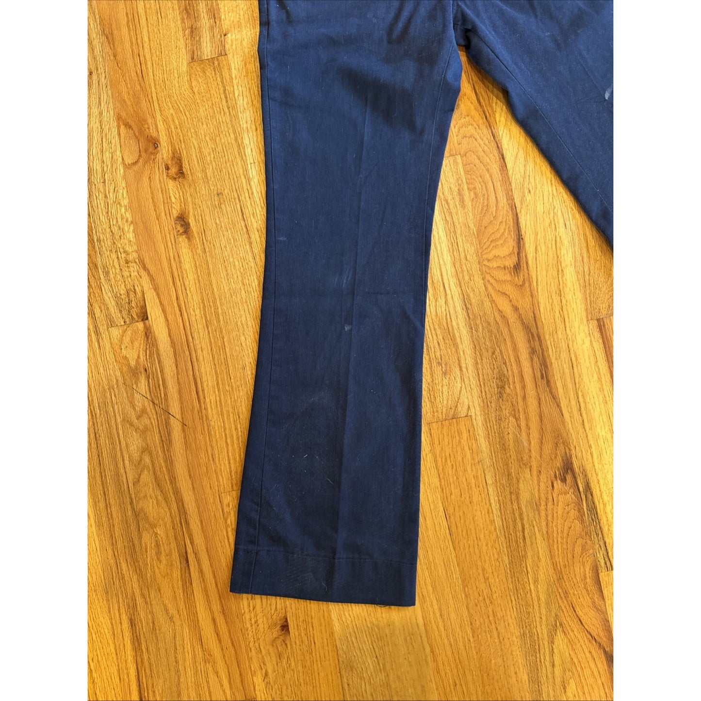 Workwear Work Pants Size 34x32 Mens Navy Blue Paint Marks E3