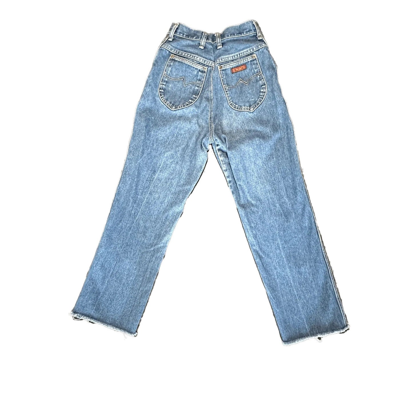 Wrangler Womens Vtg High-Waisted Jeans Size 8 Medium Wash Denim 24x26